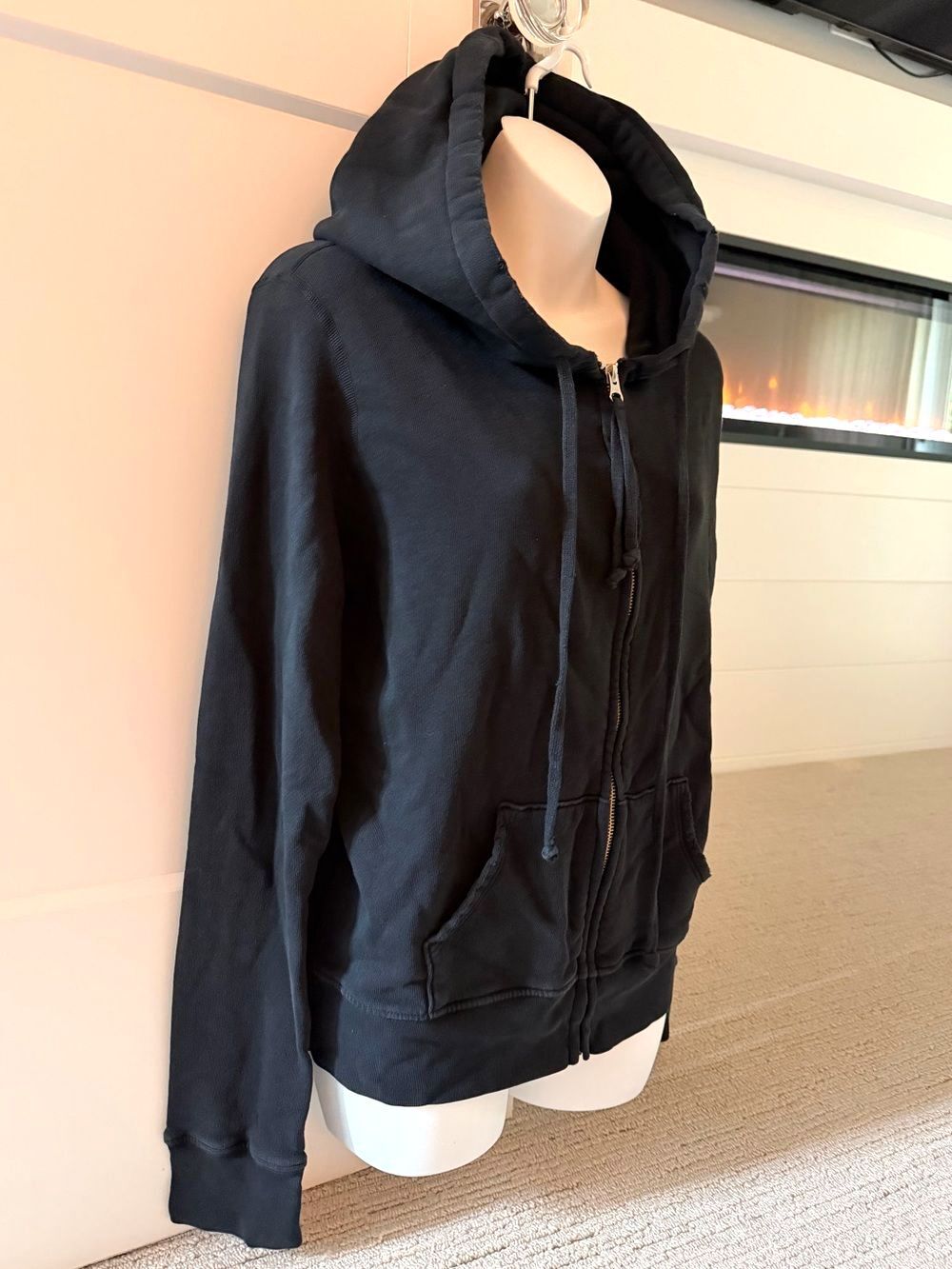NILI LOTAN Best-Selling Black Zip Hoodie Sz L NEW $500!! - Picture 2 of 3